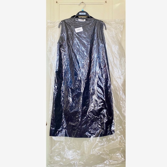 Max & Moi Sleeveless Collared Half Placket Shift Dress Black Sz 2 US/36 FR *NWT* - Picture 8 of 8